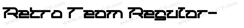 Retro Team Regular字体转换